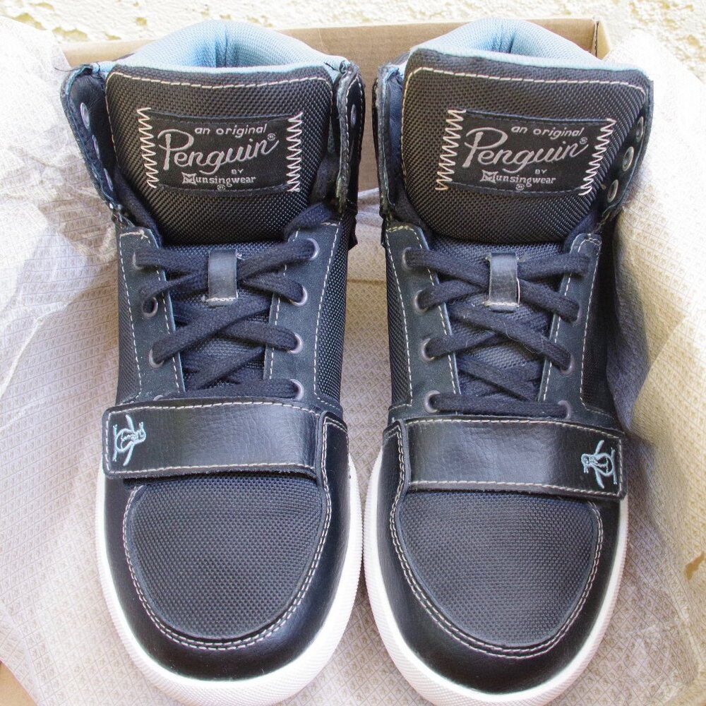 Penguin Moby Leather Hi-Tops Men's US 9.5 Vintage! New!
